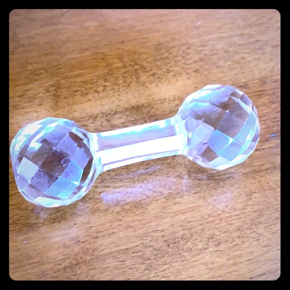 Paperweight of crystal barbell - Picture 1 of 3